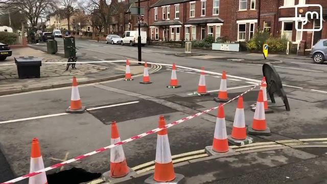 Road closed due to sink hole in Southbank Avenue 