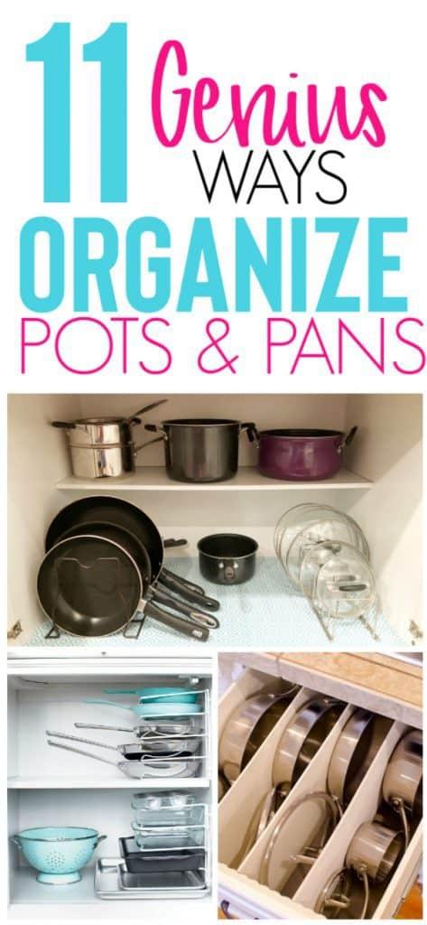11 ways to organize pots and pans for a practical and tidy kitchen 