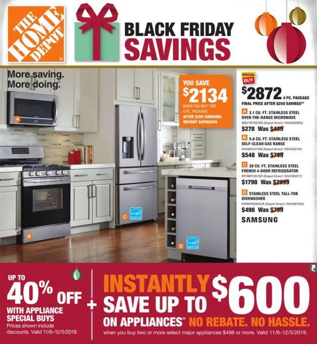 Best Black Friday Deals On Appliances From Home Depot 