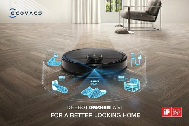 Ecovacs DEEBOT OZMO T8 AIVI – AI floor cleaning robot vacuum 
