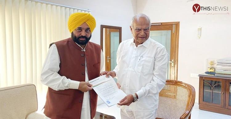 Mann meets Governor, stakes claim to form AAP govt 