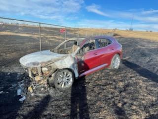 Chase Involving Stolen SUV Ends With Fire, Cheyenne Man’s Arrest 