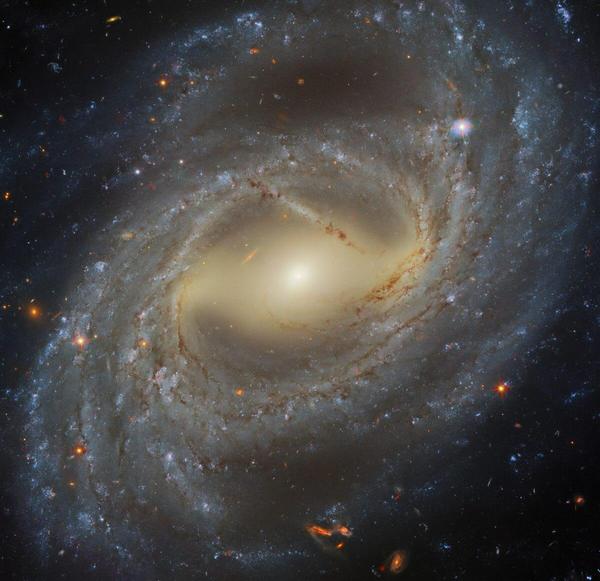  幻想的なリング状構造の渦巻銀河　ハッブルが撮影した「NGC 1317」