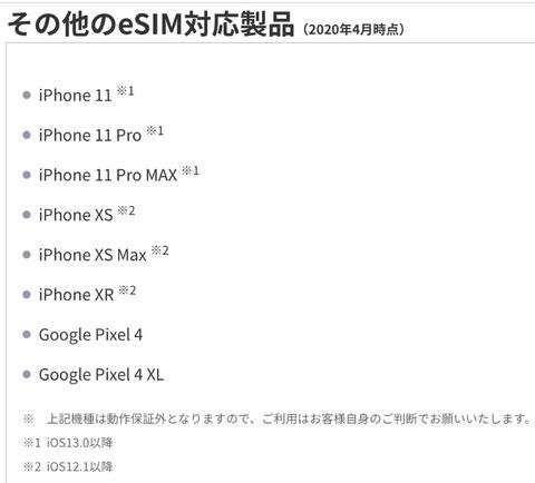 楽天モバイル、楽天回線のeSIM対応製品を案内！動作保証外ながらiPhone XS以降およびPixel 4・4 XLが利用可能 - S-MAX 