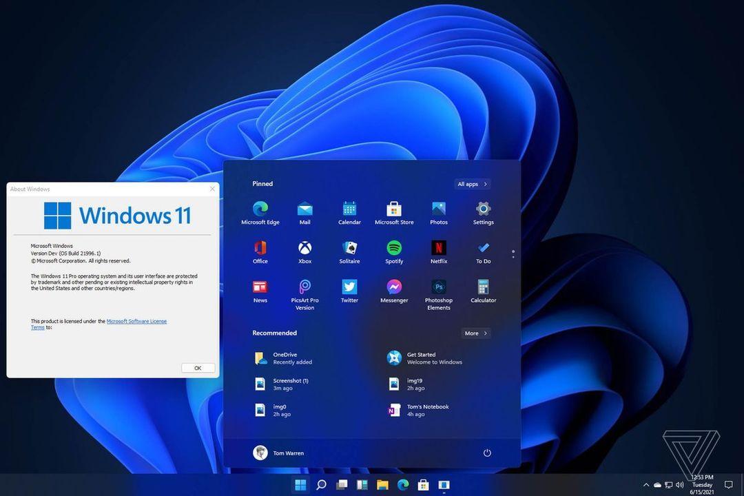 Windows 11 screenshots leaked