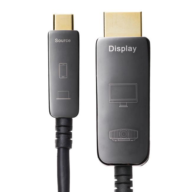 Released on January 20, an HDMI conversion cable that can transmit high-quality images from USB Type-C devices up to 10m away