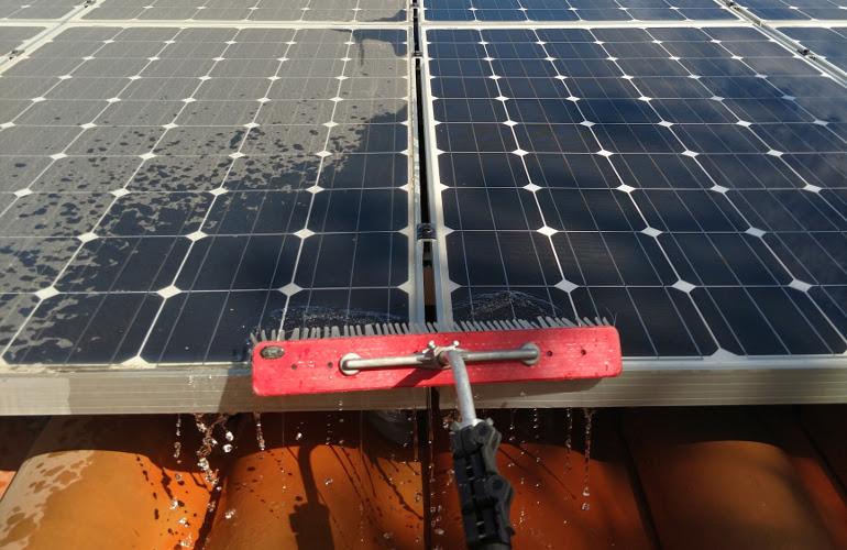 Researchers find way to clean solar panels without using a single drop of water 