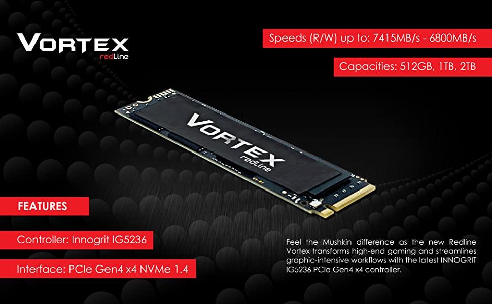 Mushkin Redline VORTEX PCIe 4.0 NVMe SSD Launched: Affordable Flagship
