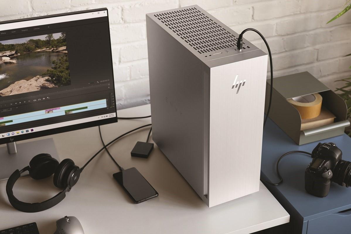 HP announces new Envy desktop PC and webcam monitors at CES 2022