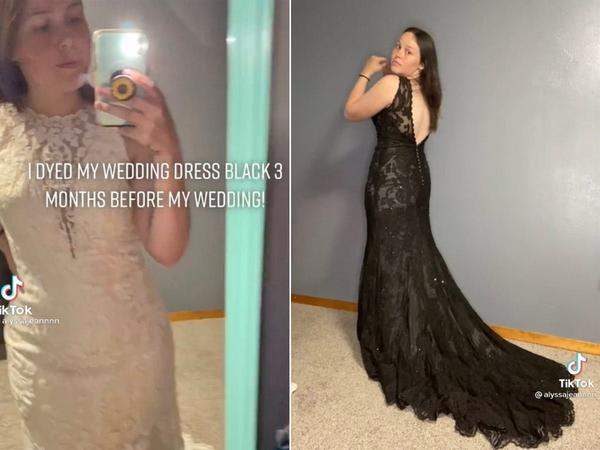 How to Dye a Wedding Dress 