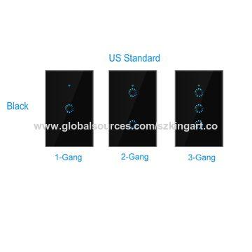 NEW Design Black smart wifi touch switch with glass panel Tuya smart switch, EU smart switch 86*86 switch touch switch - Buy China smart WIFI switch on Globalsources.com 
