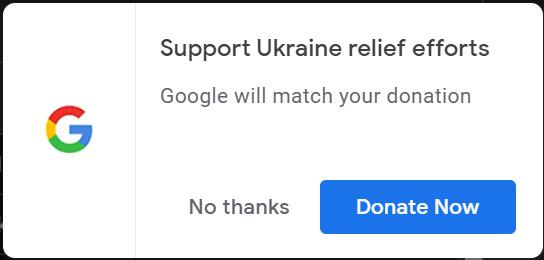 Google ramps up support for Ukraine, will match up to  million in donations 