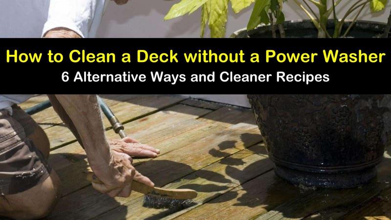 How to clean decking with or without a pressure washer
