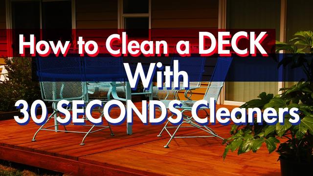 How to clean decking with or without a pressure washer 