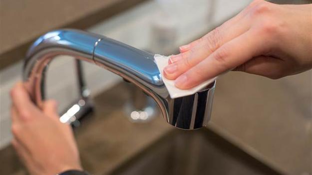 Keep fingerprints and water spots off your faucet with this 1-step hack