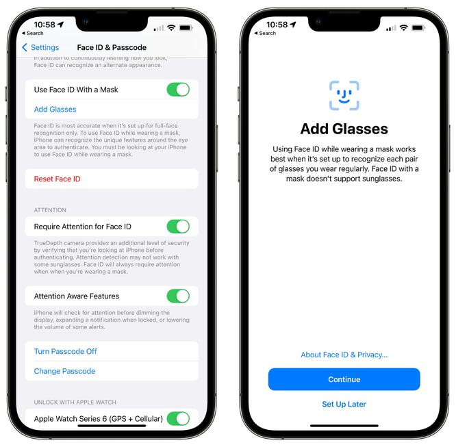 iOS 15.4's Face ID With a Mask Feature Requires iPhone 12 or Newer
