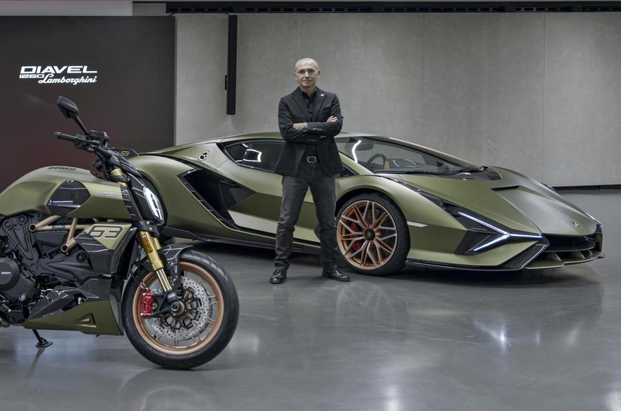  [Showing dynamic driving] Ducati・Diavel 1260 Lamborghini 819ps Cyan Collaboration Limited to 630 units 