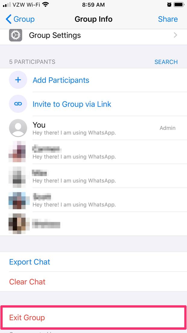 How to Delete a WhatsApp Group 