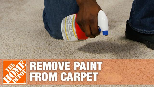 How to get acrylic, latex, or oil-based paint stains out of carpet 