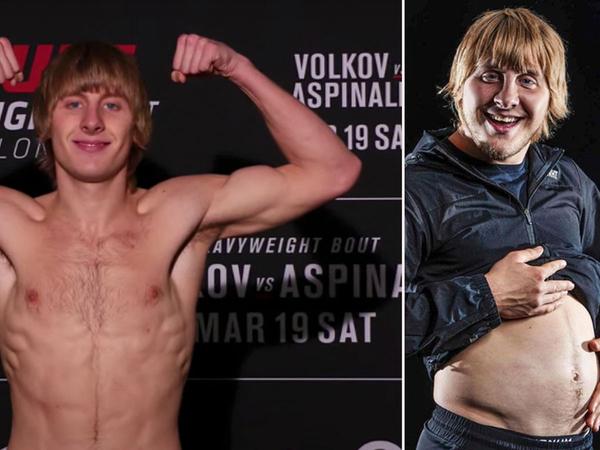UFC star Paddy Pimblett weighs in to complete 40lb body transformation