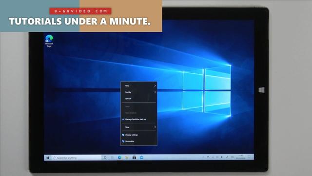How to right click on touch screen: Windows 10, monitor 