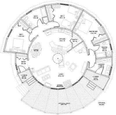 Bonus room completes 2-story’s circular plan 
