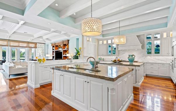 The new style of kitchen for an upmarket home 