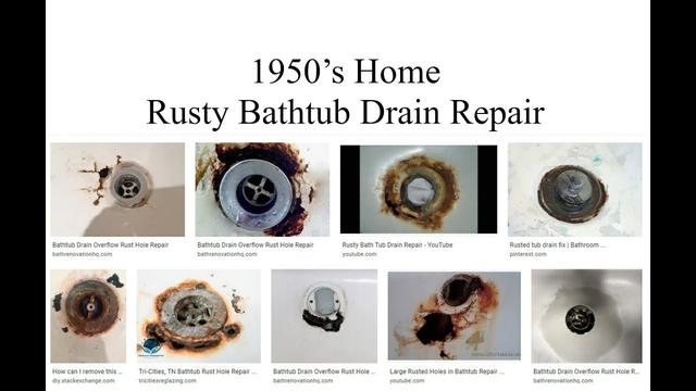 Home repair: Rust around tub drain can be repaired