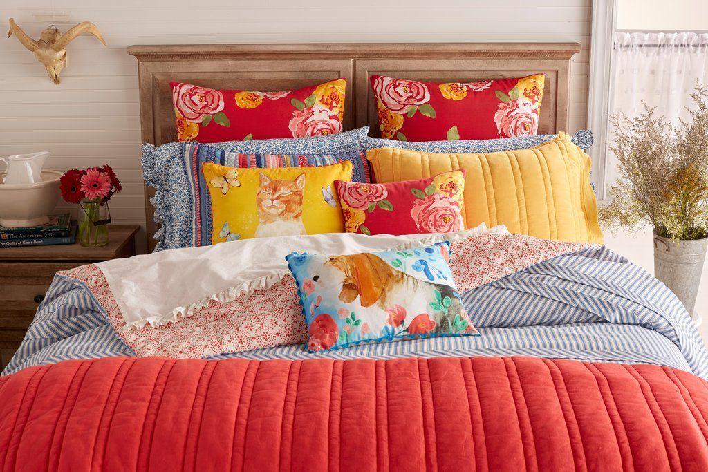 We're obsessed with Ree Drummond's new line of colorful bed and bath essentials 