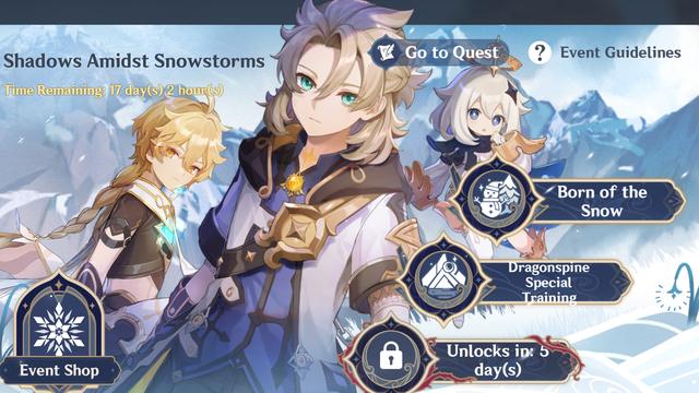 Genshin Impact Shadow Amidst Snowstorms event and how to build Puffy Snowmen