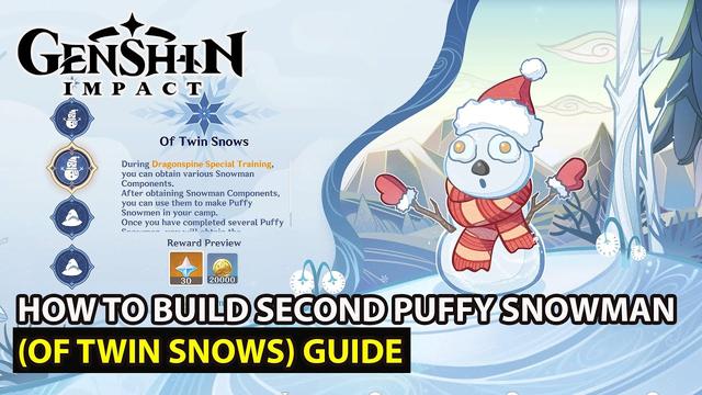 Genshin Impact Shadow Amidst Snowstorms event and how to build Puffy Snowmen 