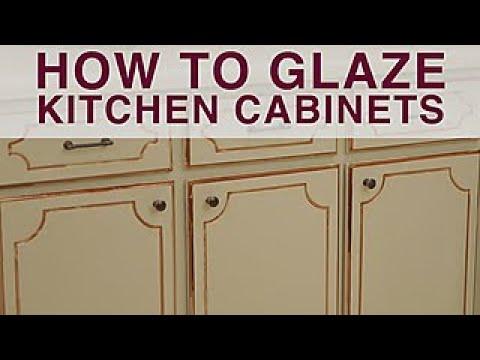How To: Glaze Kitchen Cabinets