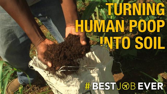 This gleaming machine turns human poop into fertile soil
