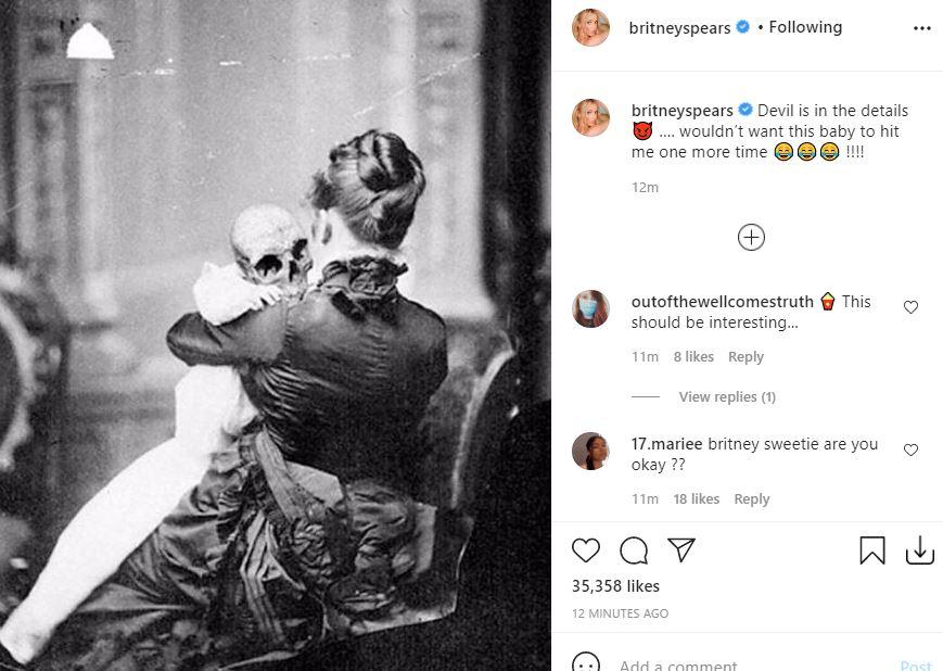 Fans think Britney is PREGNANT after she posts baby bump video 