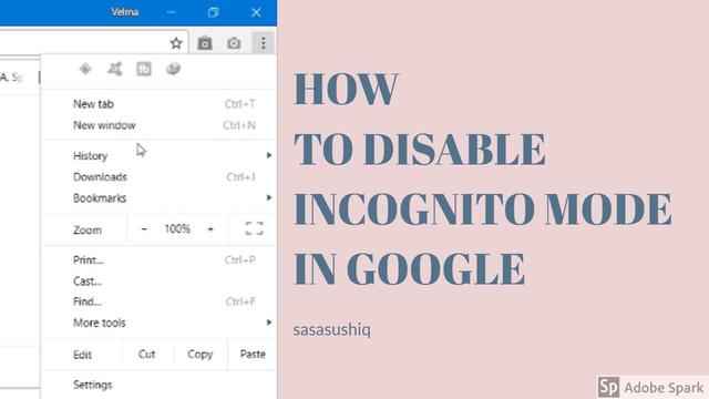 How to Disable Incognito Mode in Chrome