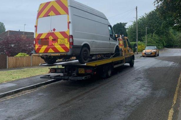 Van driver with no licence on A417 in Gloucestershire has 'long walk back' to West Midlands 