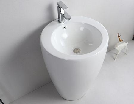 High Grade Ceramic Pedestal Basin Hand Washbasin Bathroom Sinks One Piece Free Standing round, wash basin bathroom basin basin with pedestal - Buy China pedestal basin on Globalsources.com