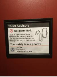 You Can't Flush Tampons Down The Toilet -- Mind. Blown. 