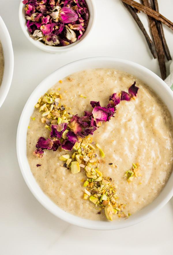 Rose Petal Rice Pudding 