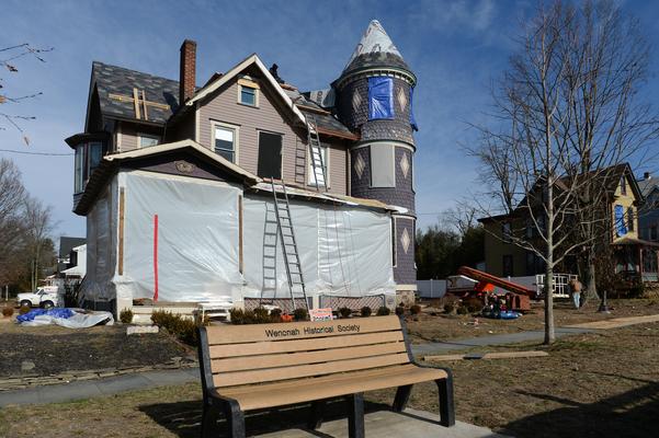 Victorian home devastated by tornado soon after couple bought it. Experts working to restore it. 