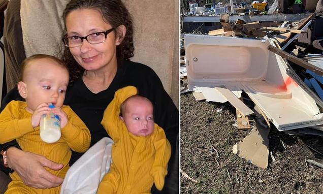 Babies survive Kentucky tornado, found in upside-down bathtub Subscribe Now
Daily News