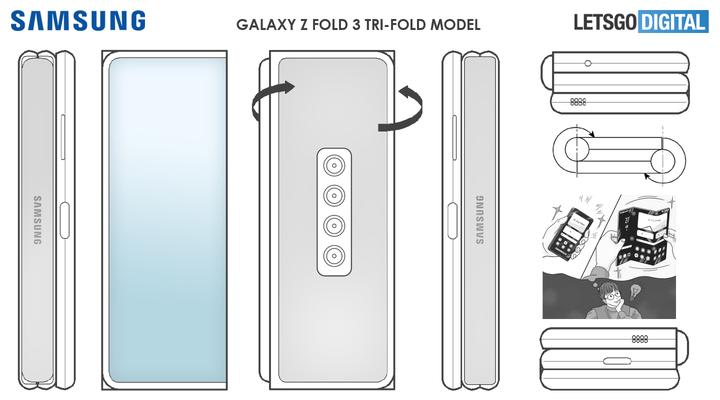 New Samsung patent reveals a double-folding Galaxy Z Fold 3 successor 
