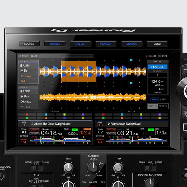 10.1インチのタッチディスプレイを搭載、 フラッグシップモデルの機能を継承し、 直感的なブラウズと正確なミックスを実現する 2chオールインワンDJシステム「XDJ-RX3」が登場 