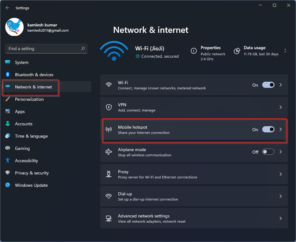 How to Create a Mobile Hotspot on Windows 11 Computers