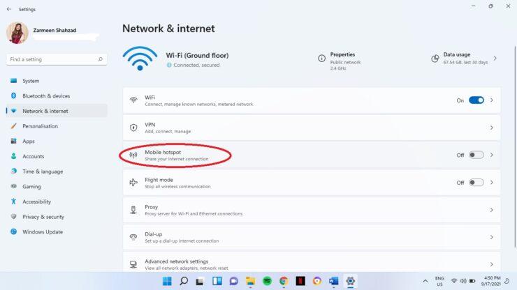 How to Create a Mobile Hotspot on Windows 11 Computers 