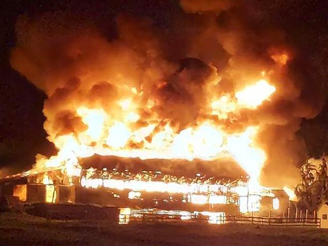 Fire destroys barn, home at organic farm near Carlton 