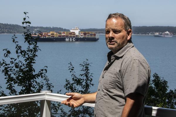 Record container traffic rumbles Whidbey Island locals as ships wait days to unload at crowded ports 
