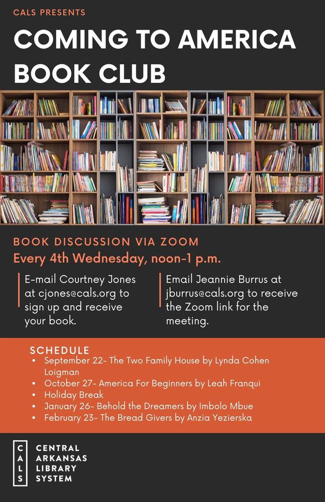 Library schedules Zoom book discussion