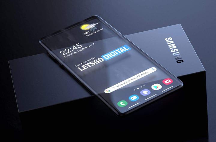 Samsung Galaxy Z Slide to use a transparent foldable display