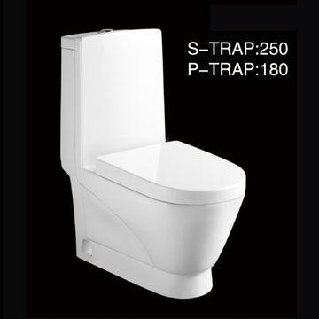 New style round p-trap/s-trap washdown one piece toilet chaozhou water closet, washdown one piece wc washdown one piece closet washdown one piece toilet - Buy China washdown one pieces toilet on Globalsources.com